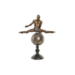 Dekoratívne postava DKD Home Decor Zlatá Živica Gymnasta Moderný (36 x 19 x 46 cm)