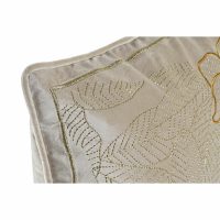 Vankúšik DKD Home Decor Zlatá 45 x 10 x 45 cm Kvety