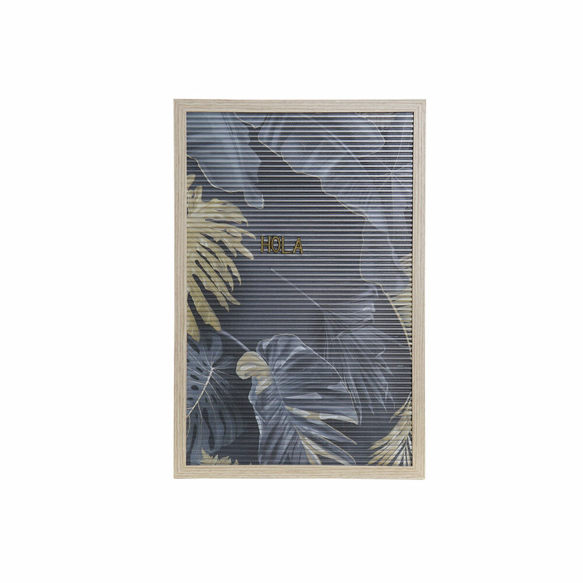 Dekorácia na stenu DKD Home Decor 30 x 1,5 x 45 cm Prírodná Sivá Tropické (2 kusov)