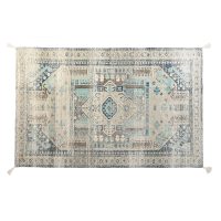 Koberec DKD Home Decor Starožitný povrch Modrá Bavlna Arab (120 x 180 x 1 cm)