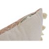 Vankúšik Home ESPRIT Biela Terakota Boho 50 x 5 x 30 cm