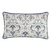Vankúšik DKD Home Decor Modrá 50 x 10 x 30 cm Kvety
