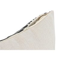 Vankúšik Home ESPRIT Biela Čierna vytlačený 45 x 15 x 45 cm