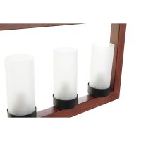 Stropné svetlo DKD Home Decor Gaštanová Aluminium Sklo (52 x 6 x 26 cm)