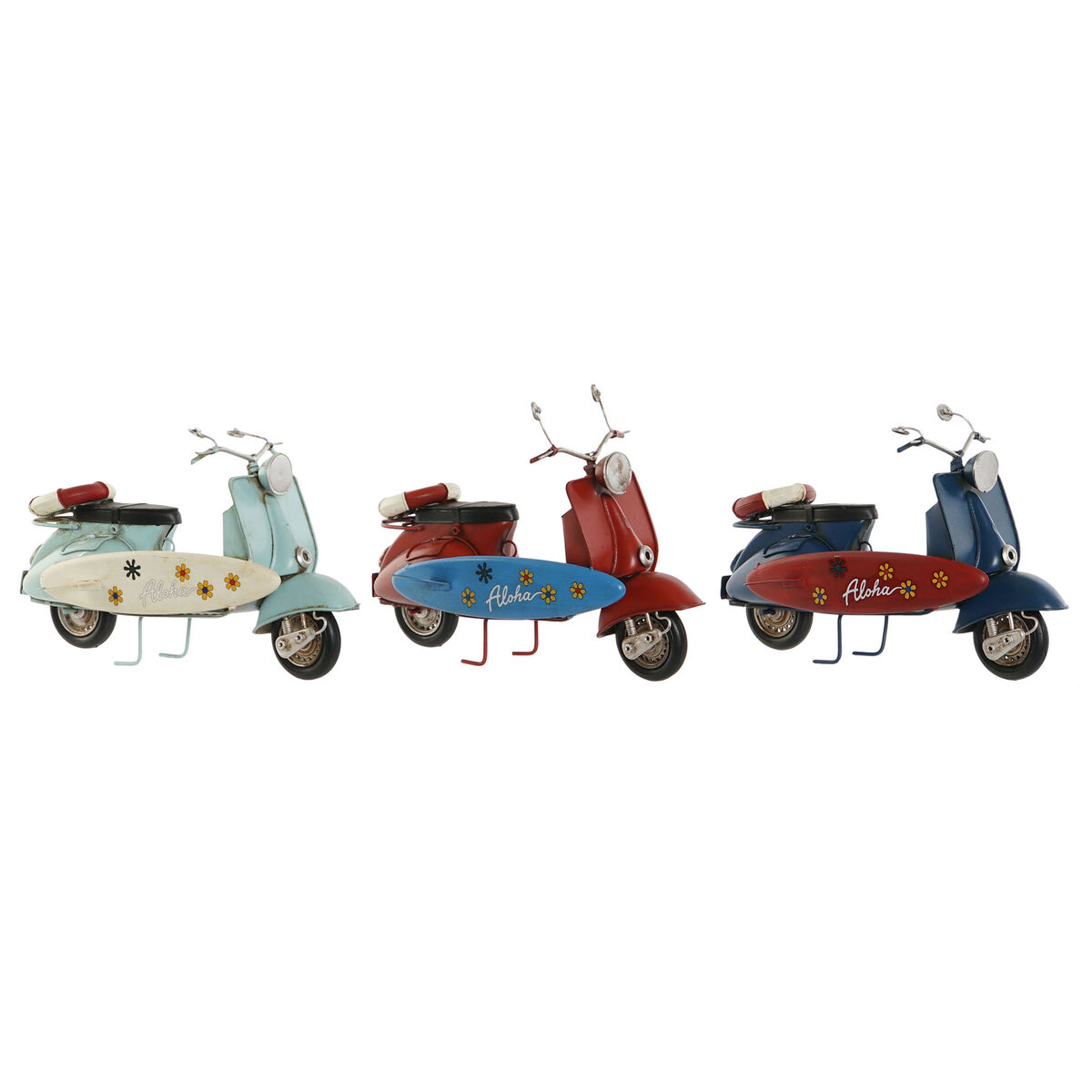 Dekoratívne postava Home ESPRIT Motocykel 26,5 x 11 x 17 cm (3 kusov)