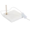 Stolná lampa DKD Home Decor Zlatá Biela (15 x 15 x 33 cm)