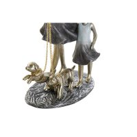 Dekoratívne postava DKD Home Decor 16 x 9,5 x 24 cm Modrá Zlatá Rodina