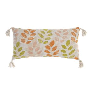 Vankúšik DKD Home Decor 60 x 10 x 30 cm Béžová Viacfarebná Kvety