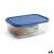 Box Borgonovo Modrá Obdĺžnikový 2,3 L (6 kusov)