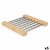 Prestieranie Striebristý Kov Bambus 36,4 x 2,2 x 21,3 cm (6 kusov)