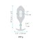 Análny Kolík Snug XL B-Vibe Vibrating Modrá