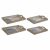 Tácňa DKD Home Decor 40,6 x 30 x 6 cm Béžová Modrá Drevo MDF (2 kusov)