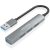 USB rozbočovač Aisens A106-0859 Sivá (1 kusov)