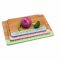 Doštička na Syry DKD Home Decor Bambus Nerezová oceľ 33,5 x 24 x 2 cm (3 kusov)