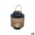 Lampa Čierna Kov 17 x 23 x 17 cm (4 kusov) Ratan
