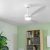 Stropný ventilátor so svetlom Flaled InnovaGoods Biela 36 W 52″ ?132 cm (Obnovené A)