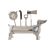 Sada na Koktaily DKD Home Decor 37 x 9 x 18 cm Striebristý Nerezová oceľ