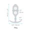 Modrozelený análny kolík Snug Plug 3 B-Vibe 96755