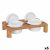Držiak Inde Hrniec x 2 Bambus Porcelán 29 x 18 x 6 cm (6 kusov)