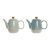 Čajová kanvica DKD Home Decor 8424001793235 Modrá zelená Kamenina 1 L 22,5 x 12 x 16,5 cm (2 kusov)