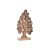 Dekorácia DKD Home Decor Strom Aluminium Agátové drevo (22 x 9,5 x 39 cm)