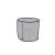 Ochranné puzdro DKD Home Decor Stôl Čierna Aluminium Tmavo-sivá (132 x 132 x 75 cm)