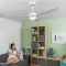 Stropný ventilátor so svetlom Flaled InnovaGoods Biela 36 W 52″ ?132 cm (Obnovené A)