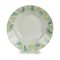 Hlboký Tanier Biela zelená Ø 20,6 cm Listy Porcelán (10 kusov)