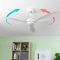 Stropný ventilátor so svetlom Flaled InnovaGoods Biela 36 W 52″ ?132 cm (Obnovené A)