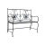 Lavica DKD Home Decor Keramický Mozaika Čierna Kov Viacfarebná (111 x 54 x 88 cm)