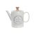 Čajová kanvica DKD Home Decor Biela Kamenina 1 L
