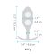Čierny análny kolík Snug Plug 4 B-Vibe 96779 Čierna